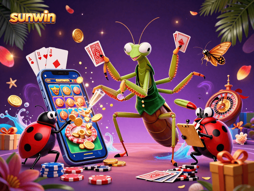 Engage with sunwin’s vibrant casino scene featuring dynamic card games and golden coins.