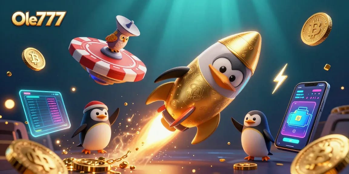 Experience an engaging gaming journey at Ole777 with vibrant 3D characters showcasing a dynamic casino adventure.