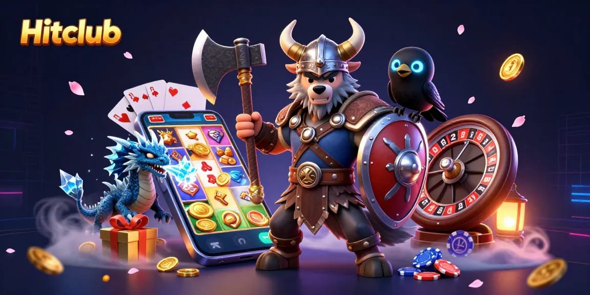 Experience thrilling gameplay at Hitclub with vibrant characters and dynamic casino elements.