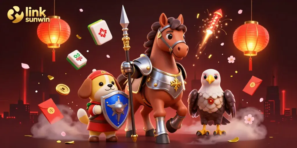 Experience link sunwin's thrilling casino atmosphere with our vibrant 3D medieval knight scene featuring dynamic game elements.