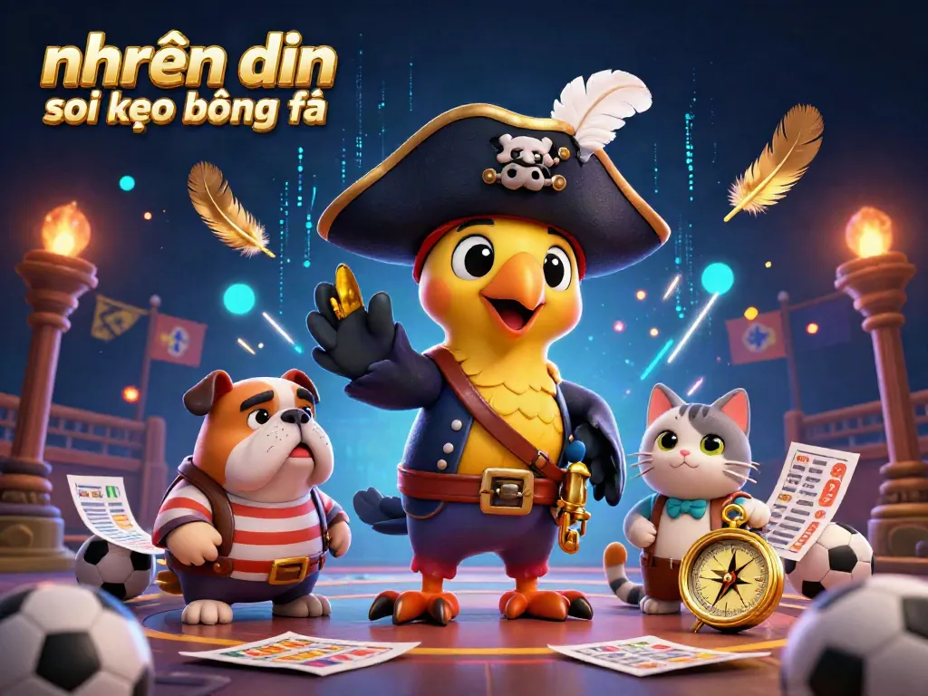 Engaging scene representing nhận định soi kèo bóng đá with characters and sports betting elements immersing viewers.
