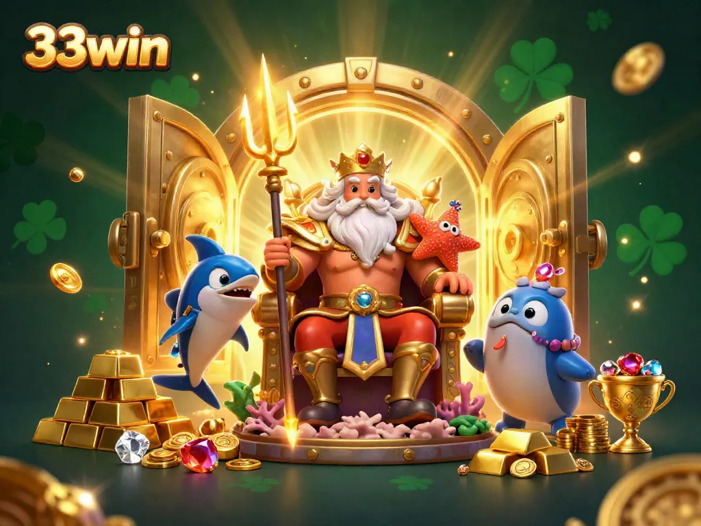 Experience the thrilling treasures of 33win casino with Neptune and his sea guardians