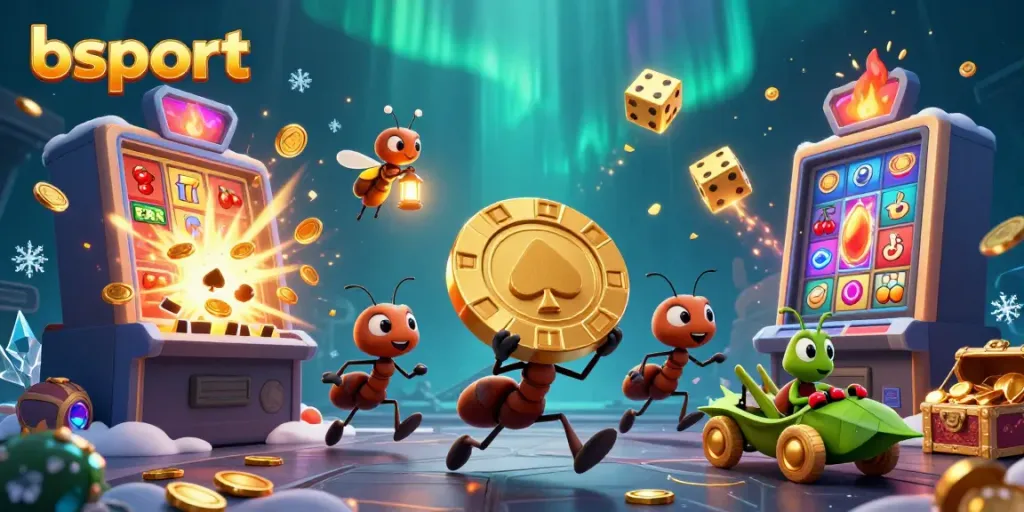 Experience thrilling gambling with bsport as fantasy ants embark on a heist filled with casino treasures.