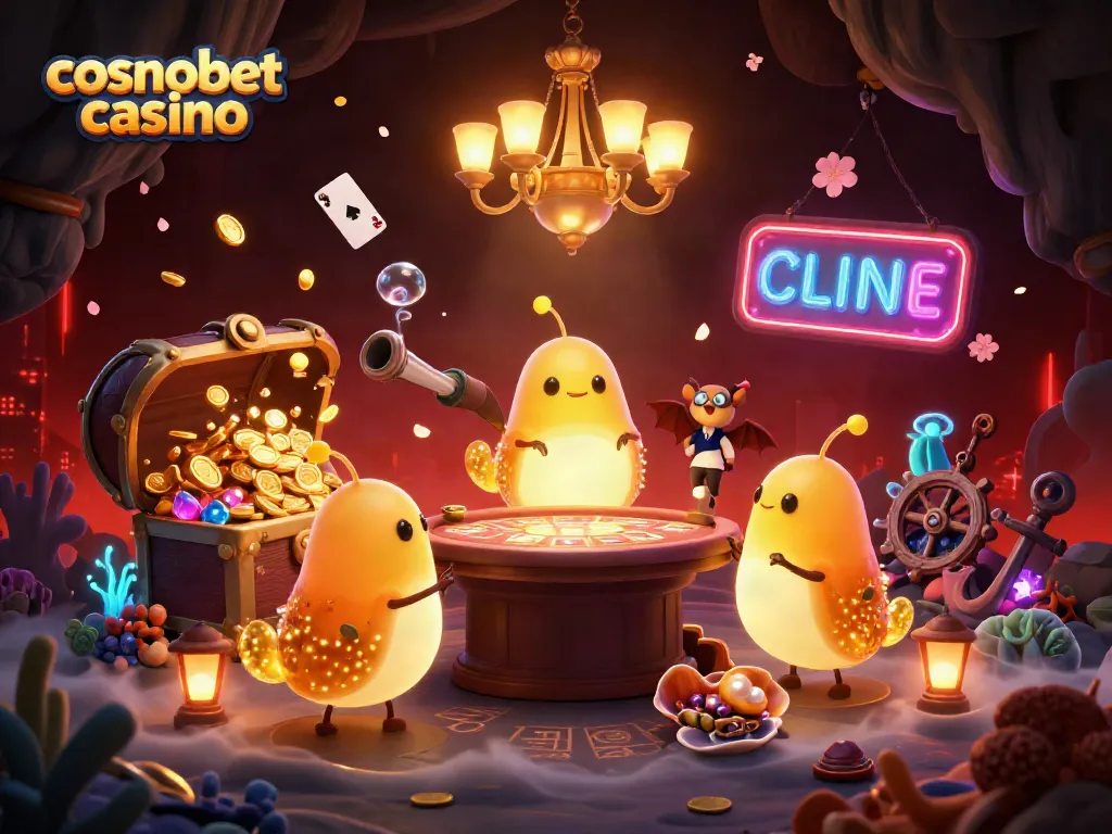 Experience excitement at cosmobet casino with glowing elements and vibrant gaming action.