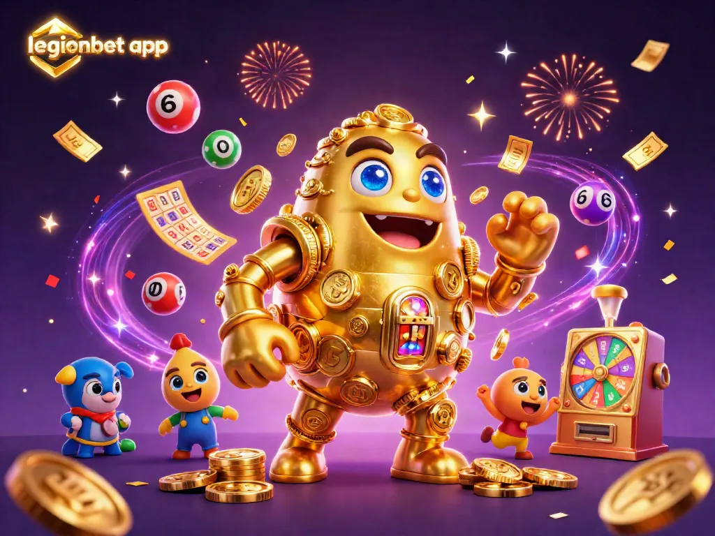 Experience gaming excitement with the legionbet app showcasing vibrant casino elements.