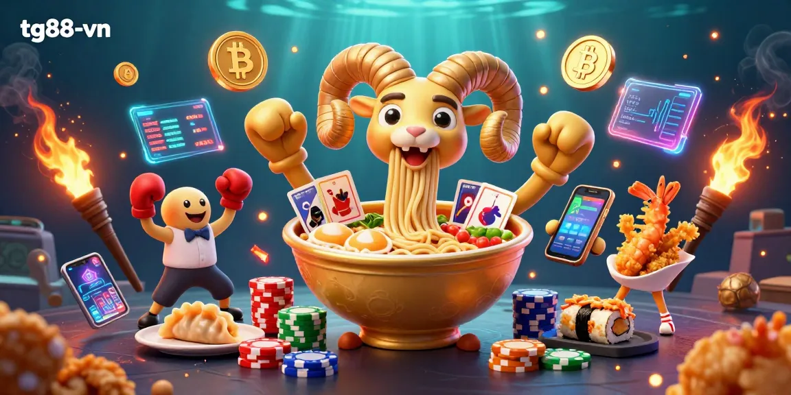 Celebrate winnings at tg88-vn with vibrant characters and dynamic gaming elements in an engaging online casino atmosphere.