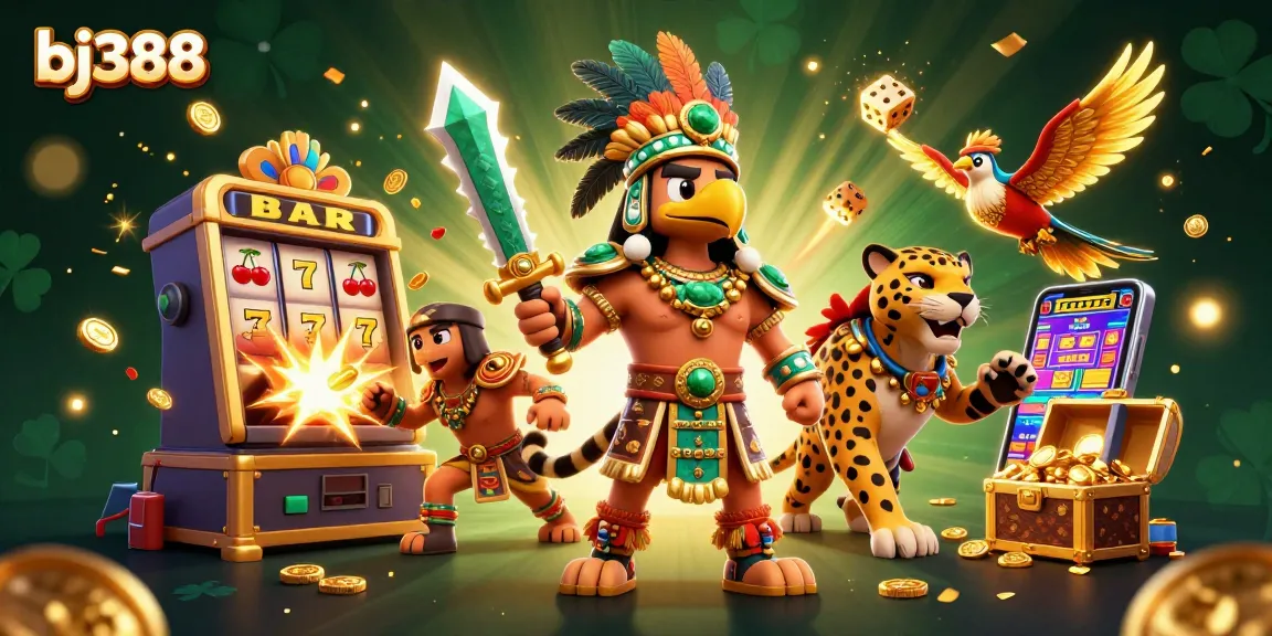 Play exciting games at bj388 with dynamic slot machines and vibrant casino elements.