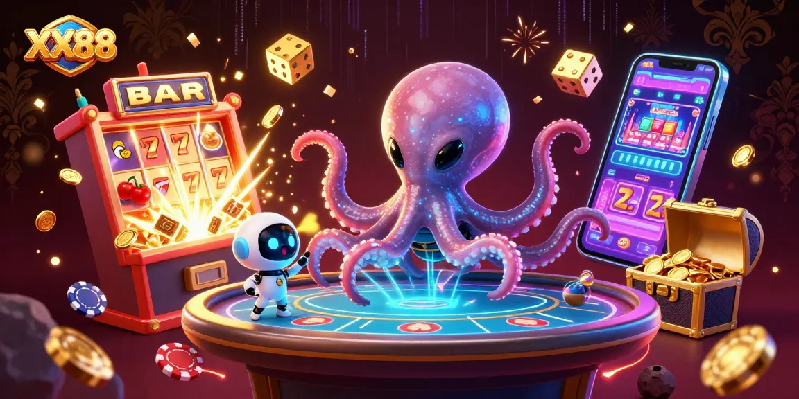Interact and win with XX88 at this vibrant alien casino filled with dazzling games and excitement.