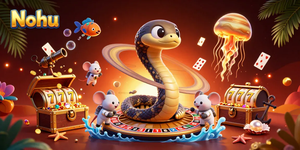 Nohu's dynamic roulette scene featuring various engaging casino elements, maximizing thrills for players.