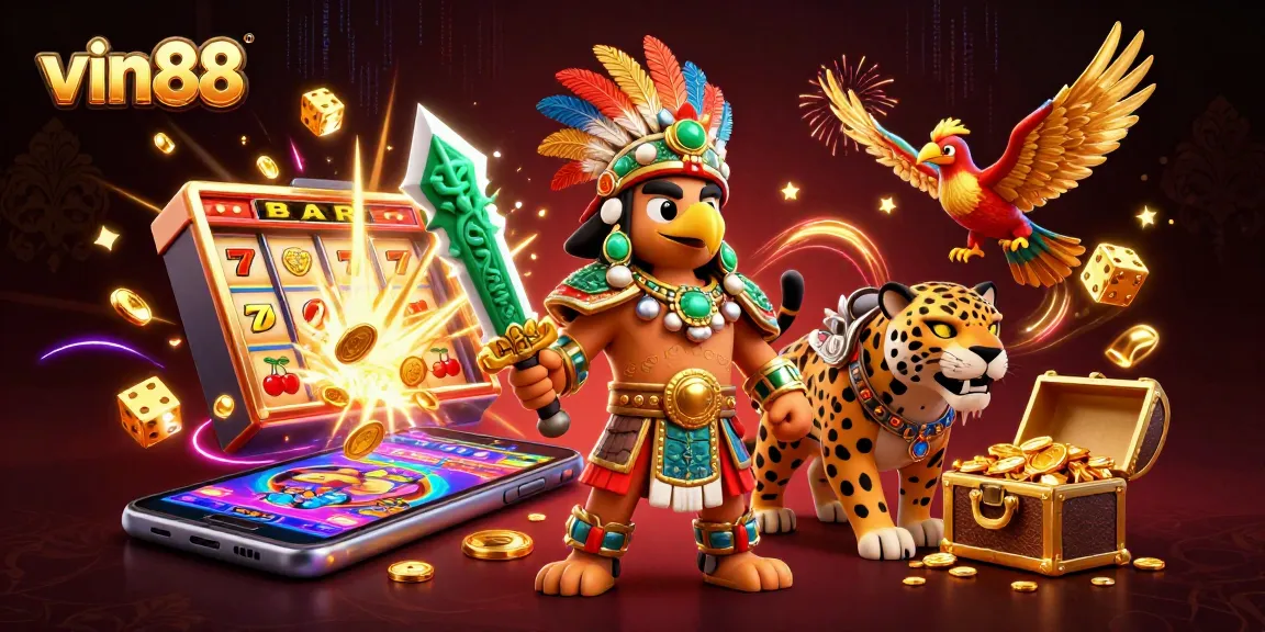 Spin on vin88's vibrant slots with thrilling jackpot action and rich casino ambiance.