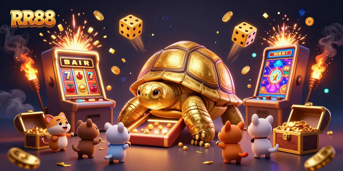 Experience a thrilling RR88 jackpot with dynamic slot symbols and colorful gaming action.