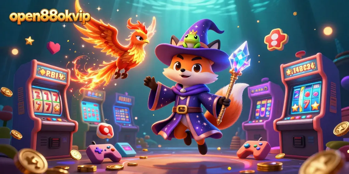 Experience vibrant gameplay with open88okvip in a dynamic, action-packed casino scene.