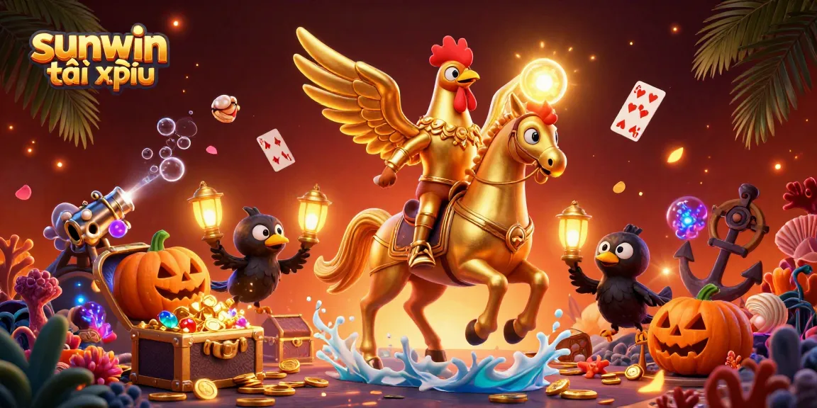 Play exciting sunwin tài xỉu with dynamic visuals showcasing rich gaming elements and themed characters.