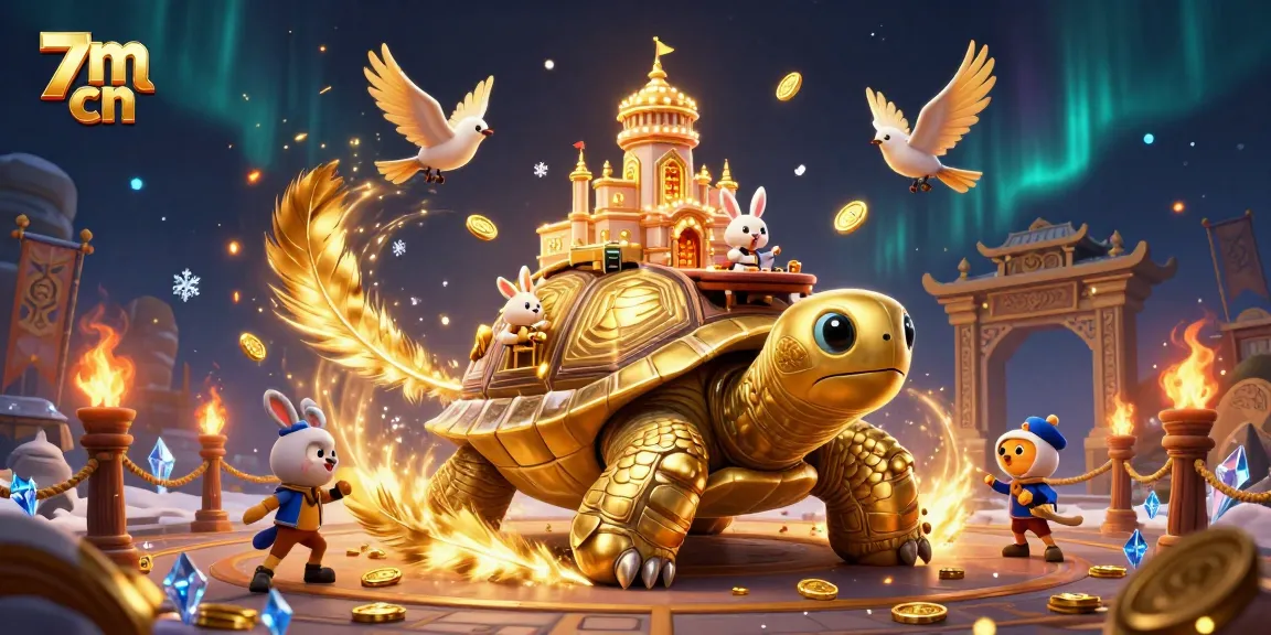Betting on 7m cn provides rich casino experiences with golden tortoises and vibrant gaming elements.