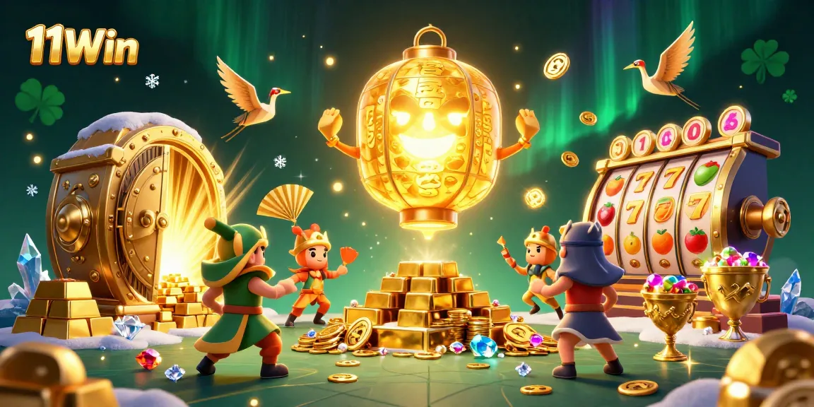 Experience thrilling wins at 11Win with golden lantern spirits and dynamic casino elements.