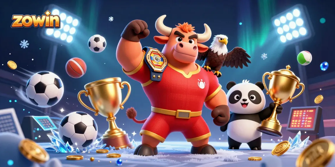 Experience winning moments at Zowin, featuring dynamic characters and gambling excitement.