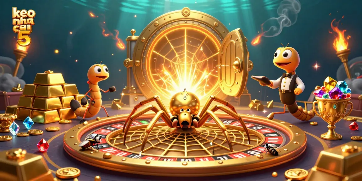 Engage with the thrilling keo nha cai 5 experience, featuring dynamic betting elements and an exciting roulette wheel scene.