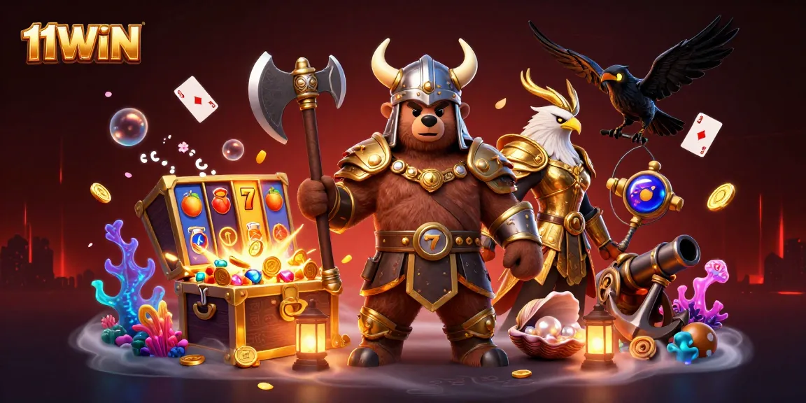 Engage with 11WIN's vibrant Viking-themed casino adventure filled with riches and excitement.