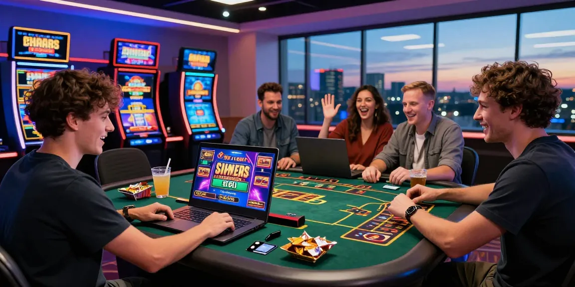 Players enjoying credit card casinos with lively games and modern decor at https://asfb.org.uk, showcasing excitement in gambling.