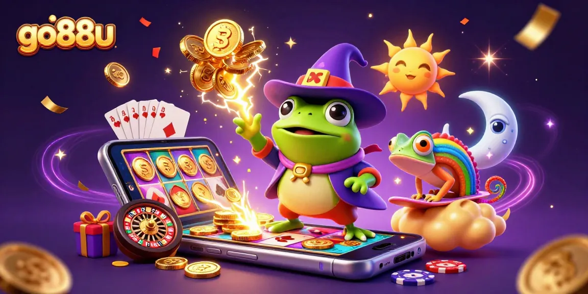 Experience the thrill of winning at go88u with this vibrant and dynamic casino scene.