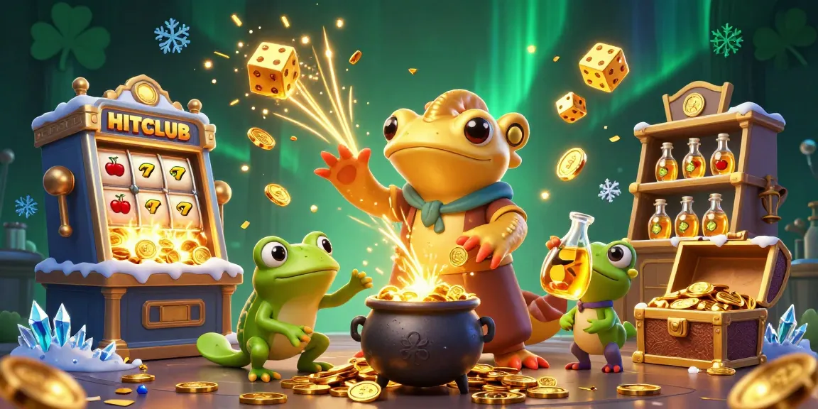 Experience HITCLUB's magical scene with an alchemist turning base metals into winning gold!