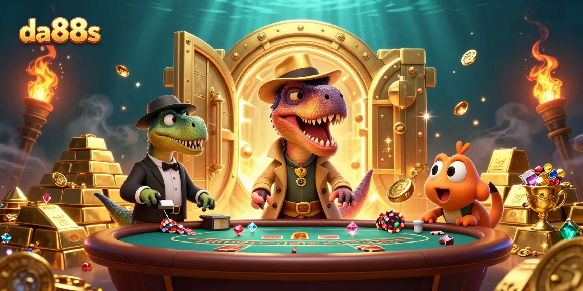 Experience thrilling gameplay with da88s as the velociraptor card counter aims for blackjack success amidst a chaotic casino!
