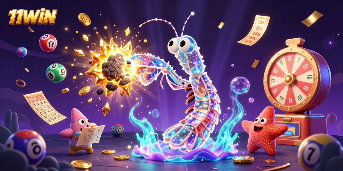 Experience whimsical gaming with 11WIN's galactic samurai amidst explosive riches in this 3D illustration.